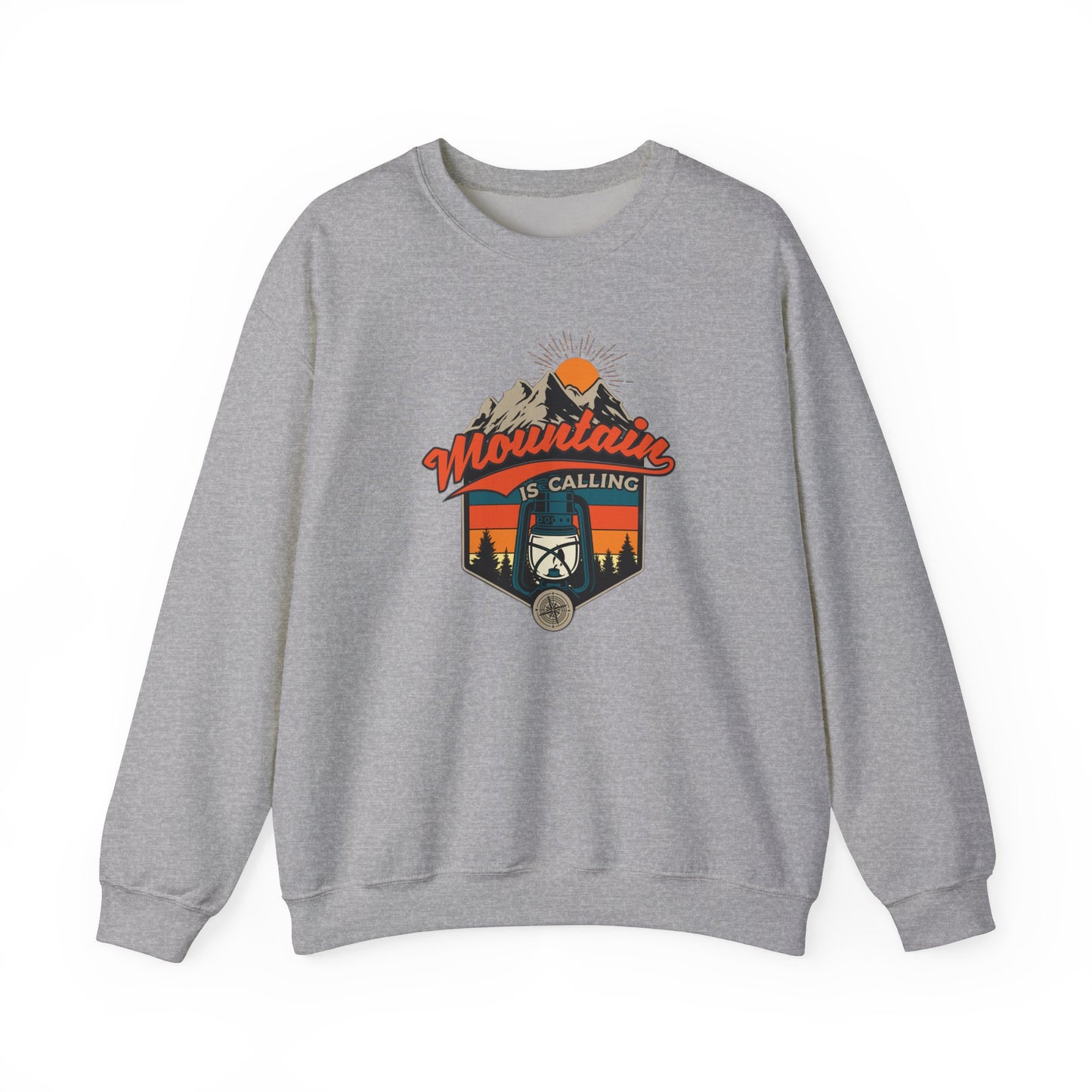 Adventure Awaits Mountain Graphic Crewneck Sweatshirt (CA)
