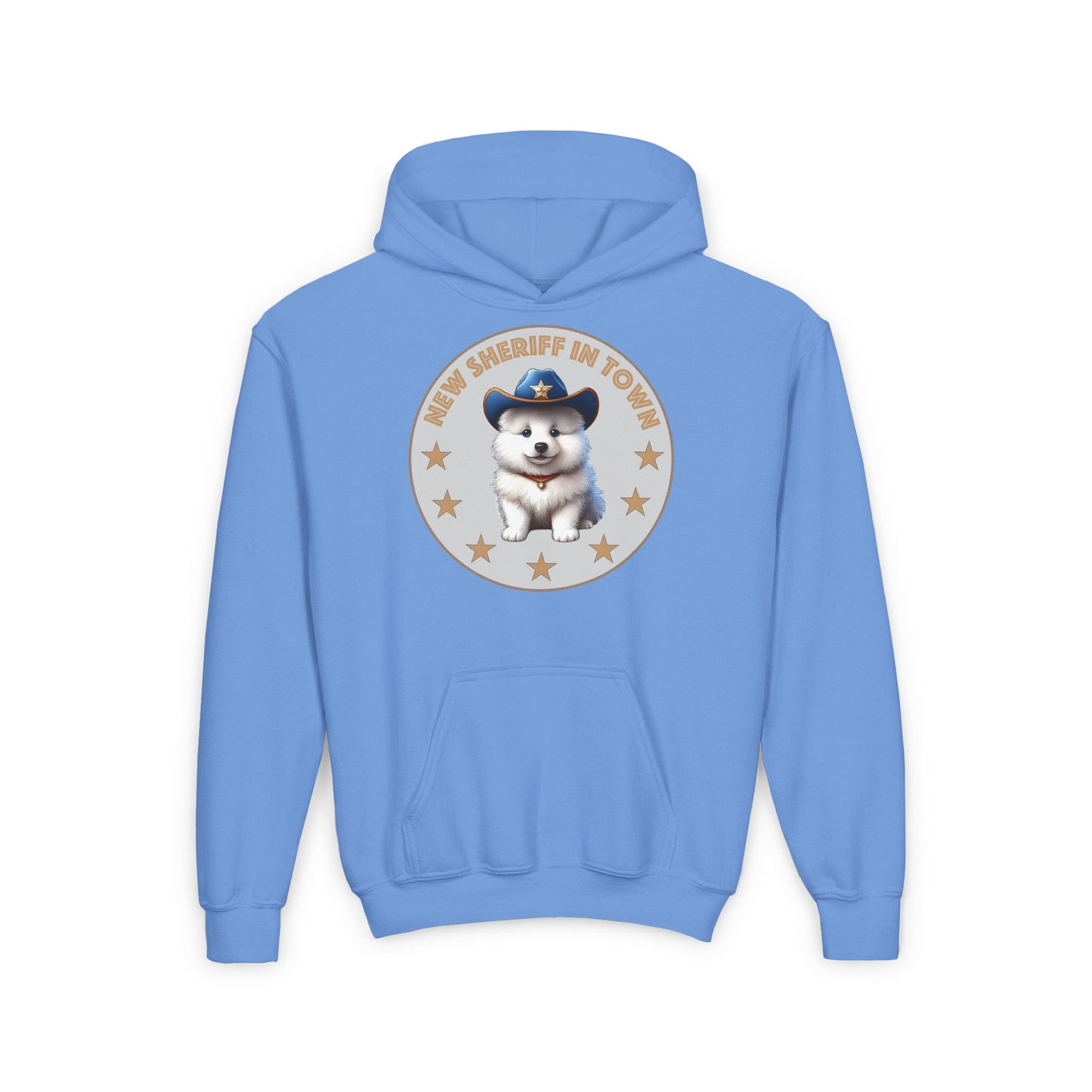 Sheriff Samoyed Youth Heavy Blend Hooded Sweatshirt