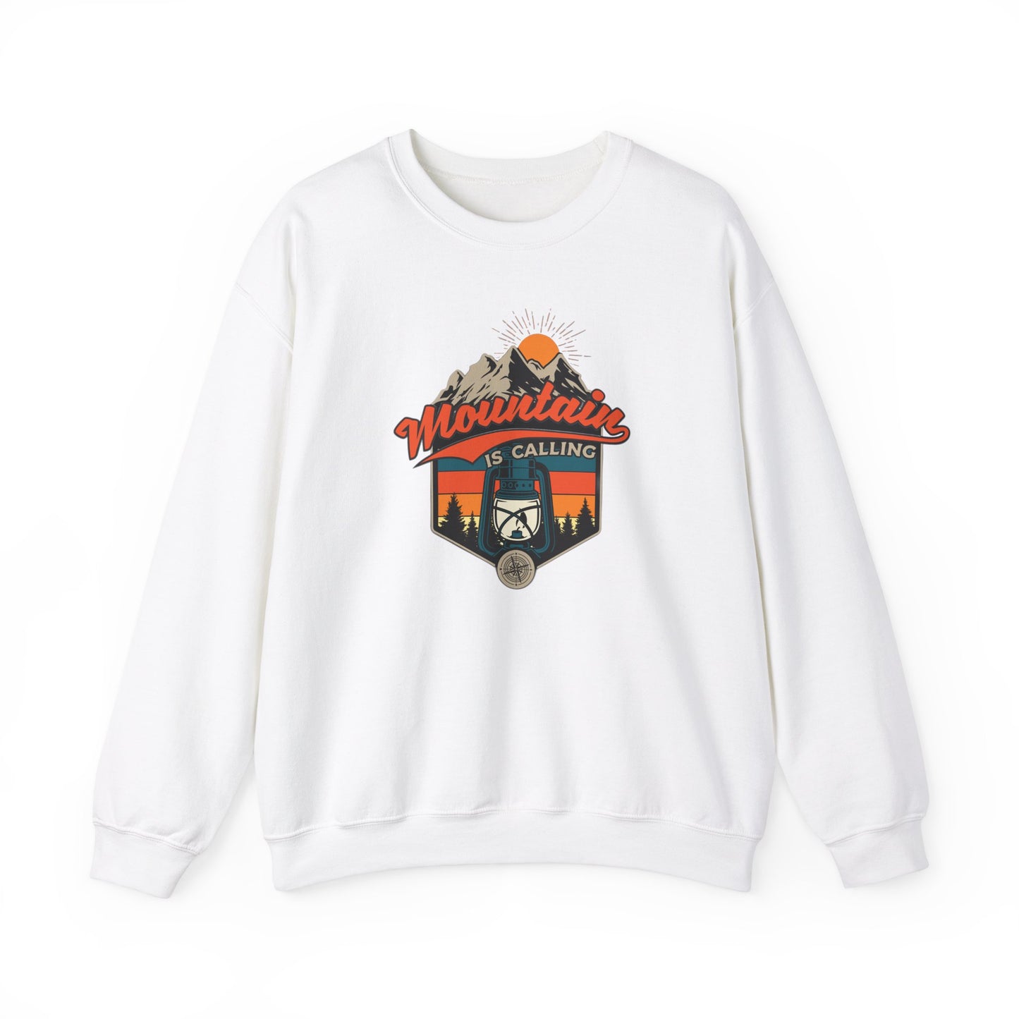 Adventure Awaits Mountain Graphic Crewneck Sweatshirt (CA)
