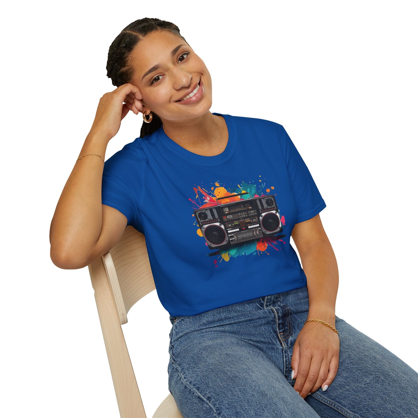 Retro Boombox Softstyle T-Shirt (CA)