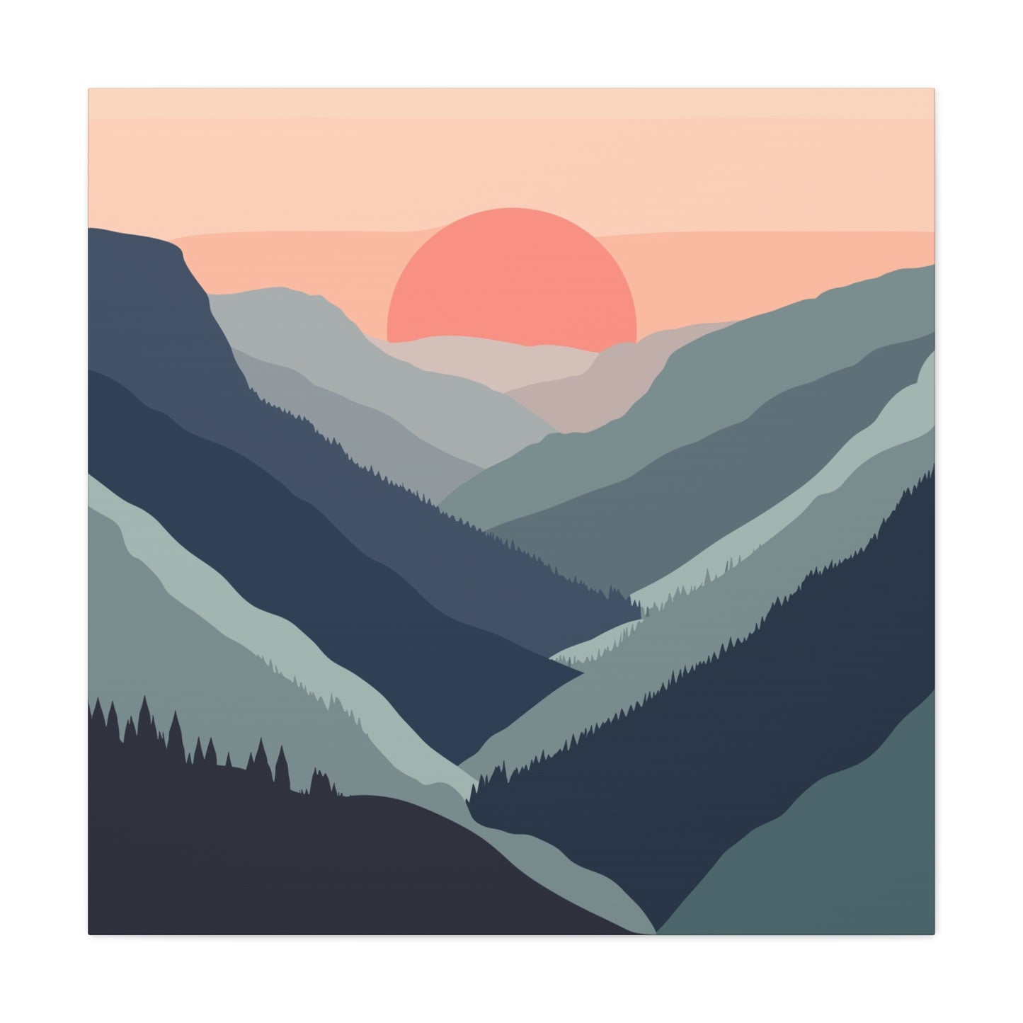 Nature-Inspired Wall Art - Serene Sunset Canvas