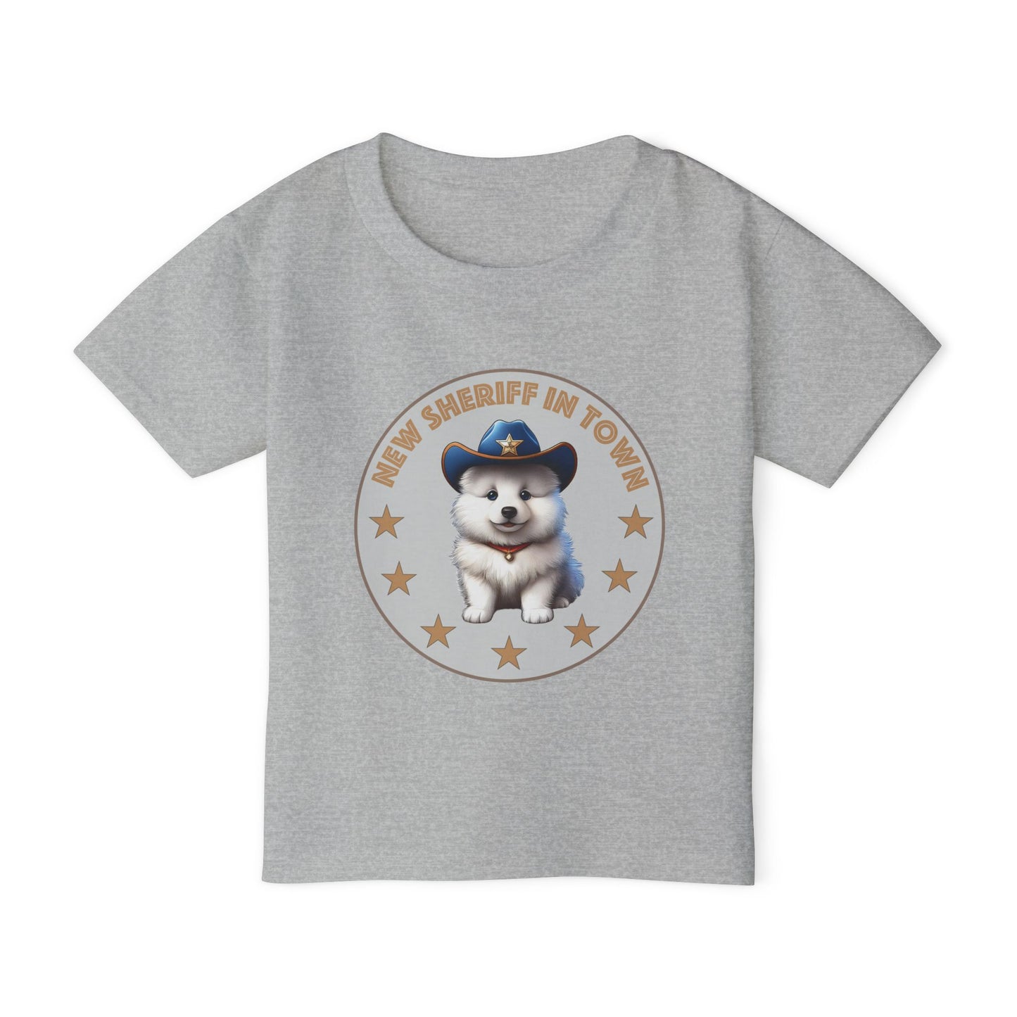 Toddler T-Shirt - New Sheriff In Town Samoyed Design