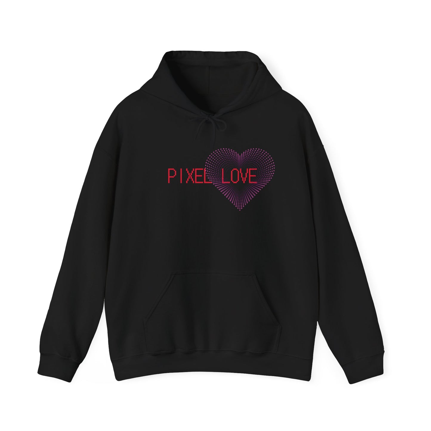 Pink Dotted Heart - Pixel Love Hoodie (CA)