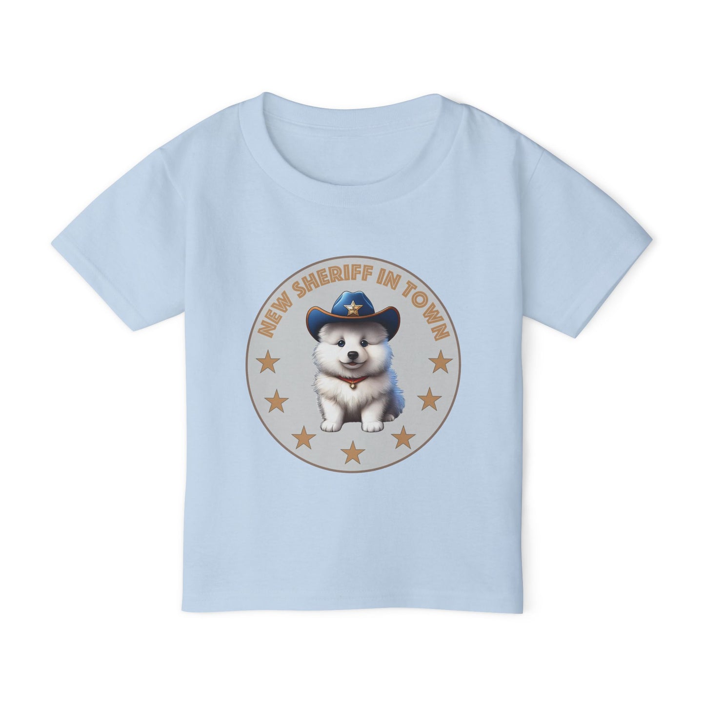 Toddler T-Shirt - New Sheriff In Town Samoyed Design