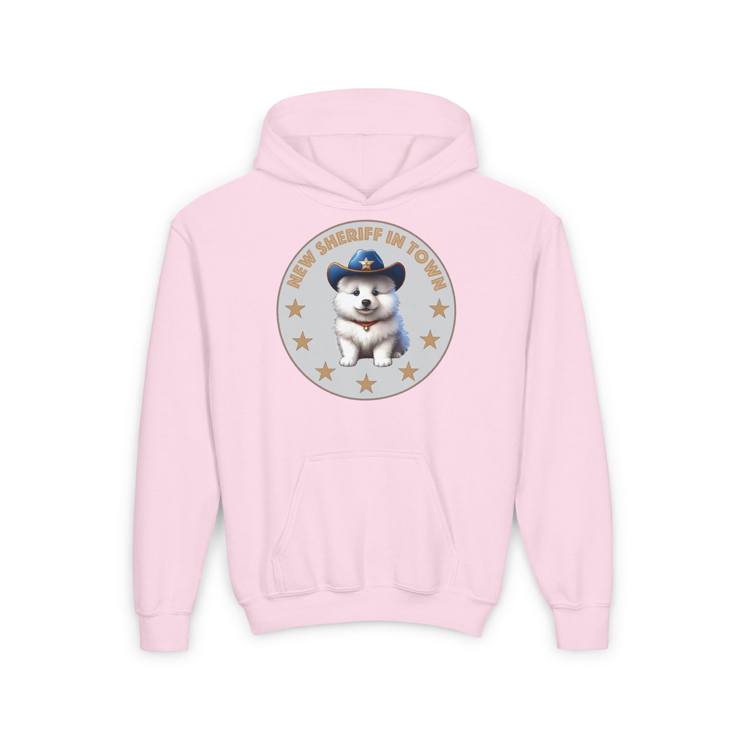 Sheriff Samoyed Youth Heavy Blend Hooded Sweatshirt