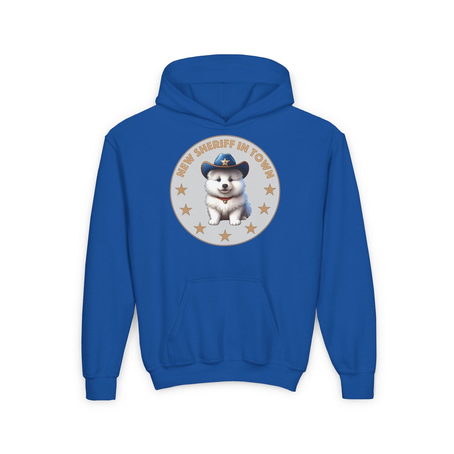 Sheriff Samoyed Youth Heavy Blend Hooded Sweatshirt