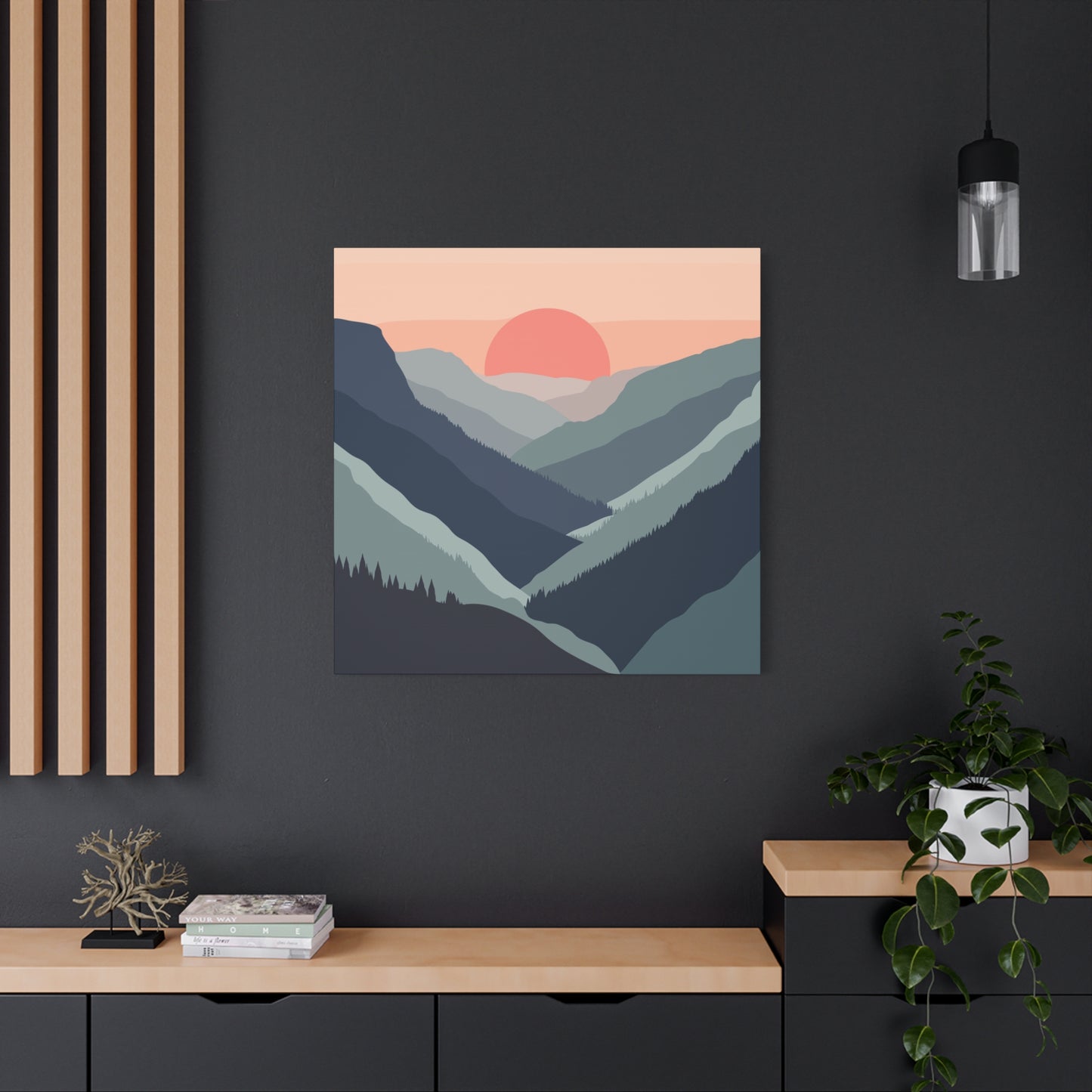 Nature-Inspired Wall Art - Serene Sunset Canvas