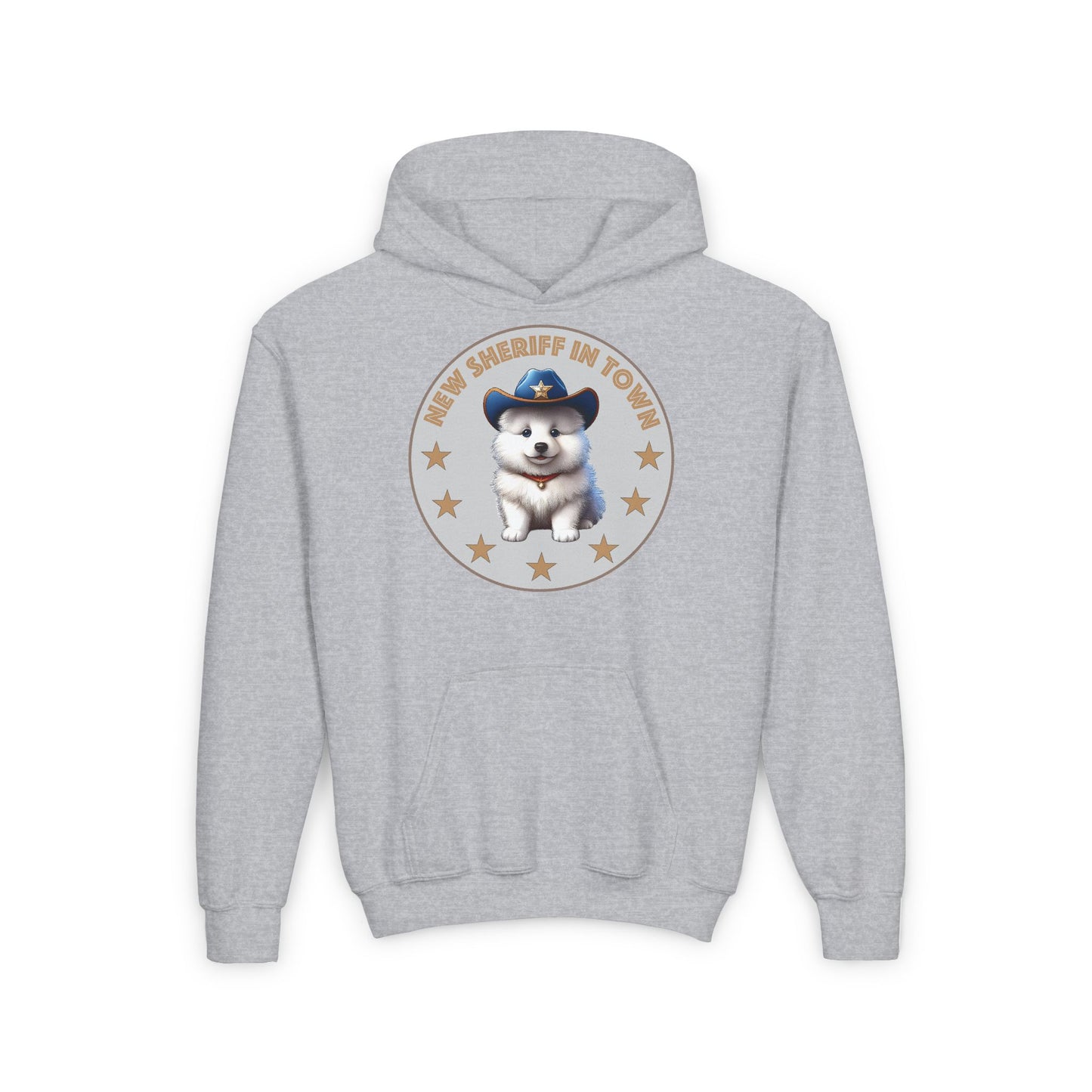 Sheriff Samoyed Youth Heavy Blend Hooded Sweatshirt