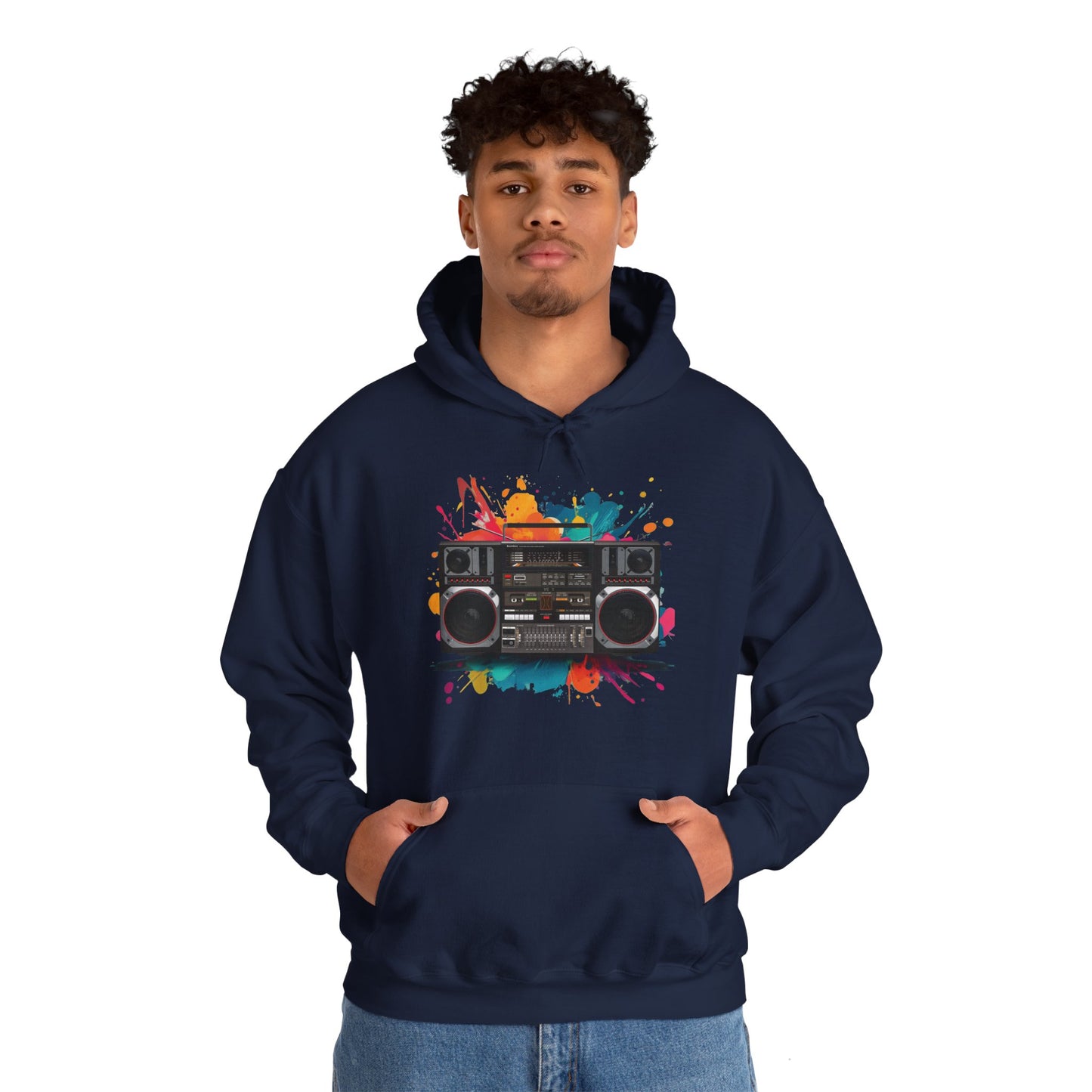 Retro 80's Boombox Hoodie (CA)