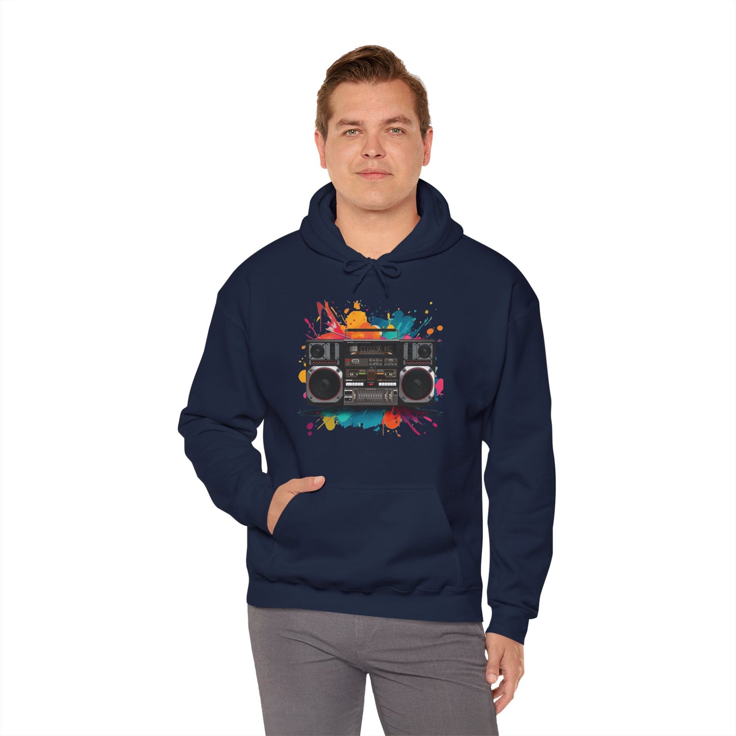 Retro 80's Boombox Hoodie (CA)