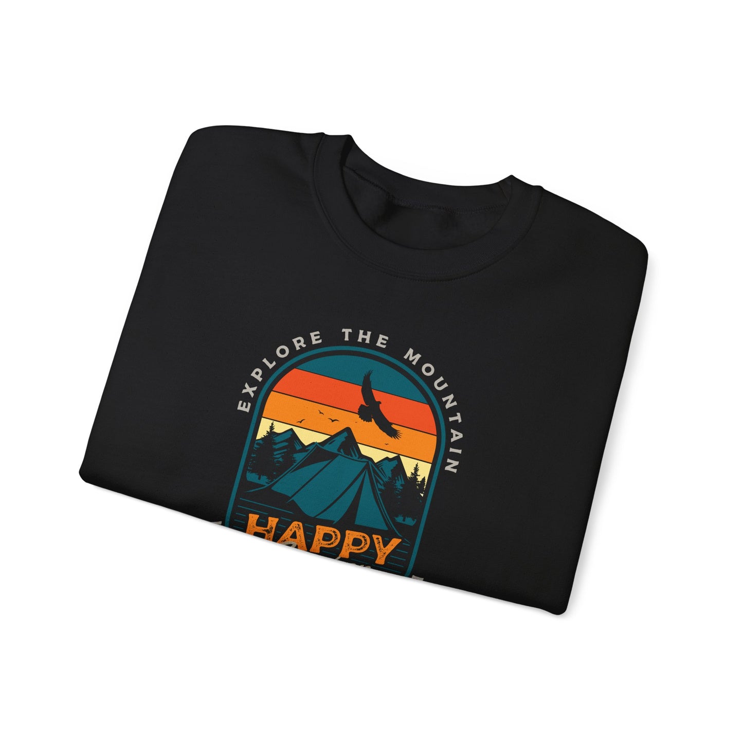 Happy Camper Explore the Mountain Crewneck Sweatshirt (CA)