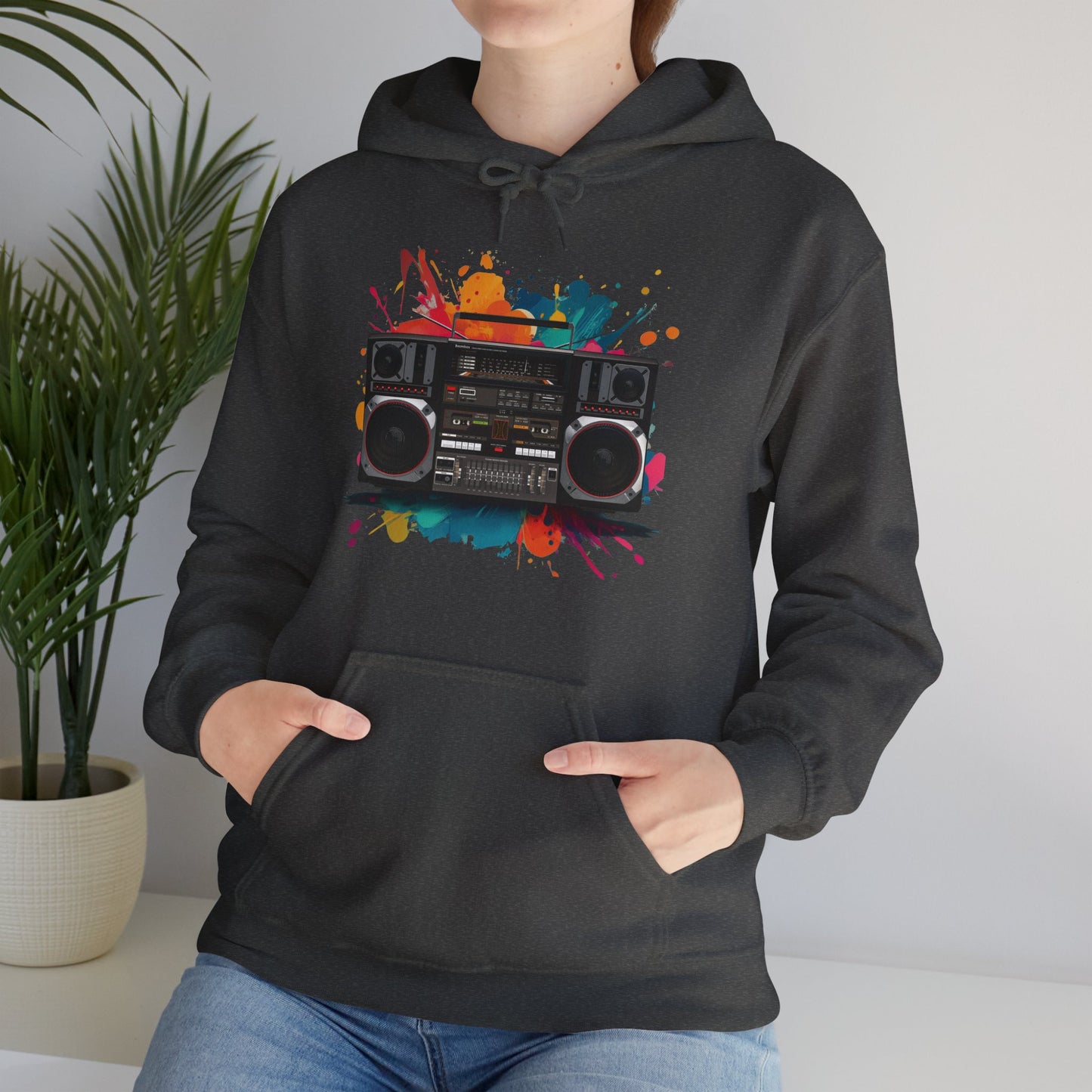 Retro 80's Boombox Hoodie (CA)