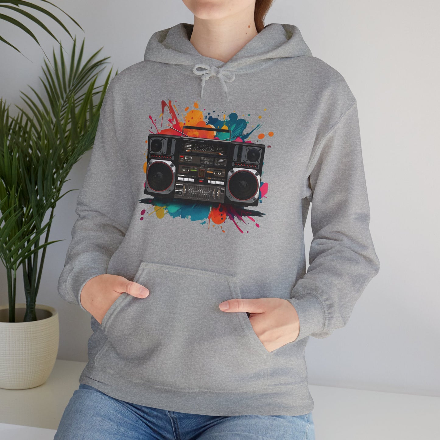 Retro 80's Boombox Hoodie (CA)
