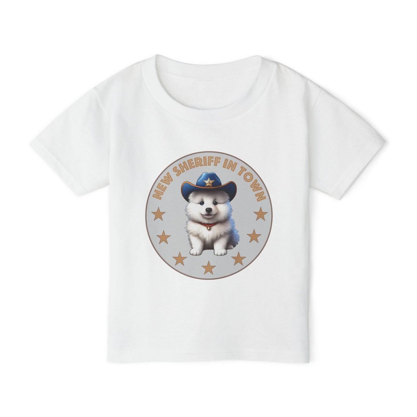 Toddler T-Shirt - New Sheriff In Town Samoyed Design