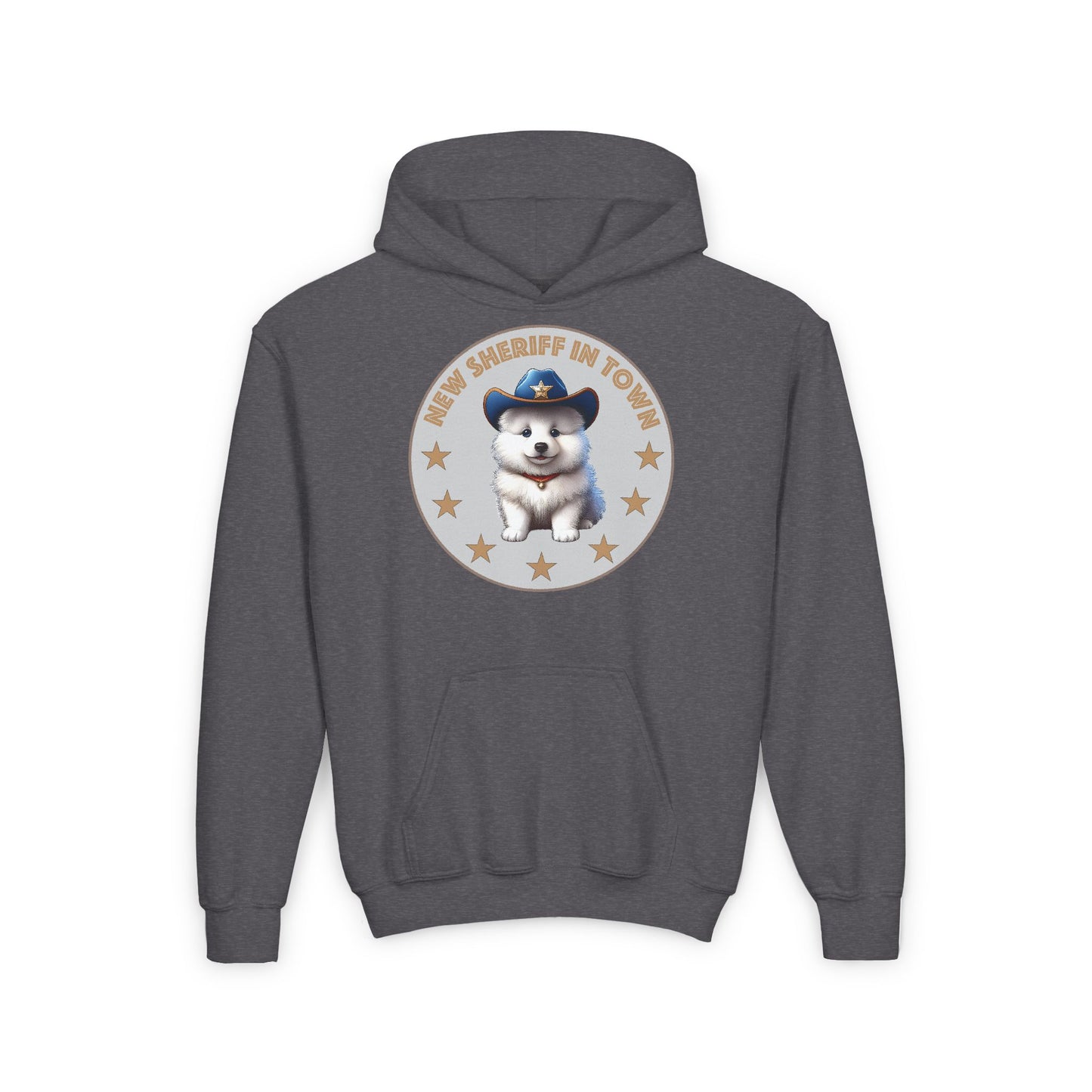 Sheriff Samoyed Youth Heavy Blend Hooded Sweatshirt