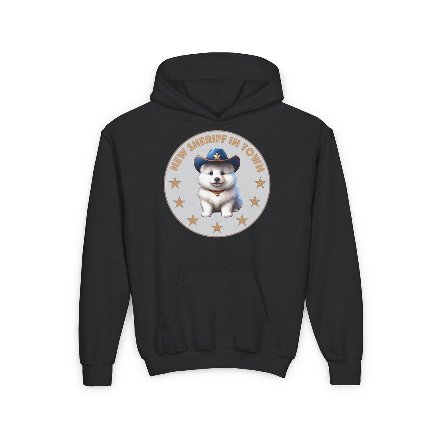 Sheriff Samoyed Youth Heavy Blend Hooded Sweatshirt
