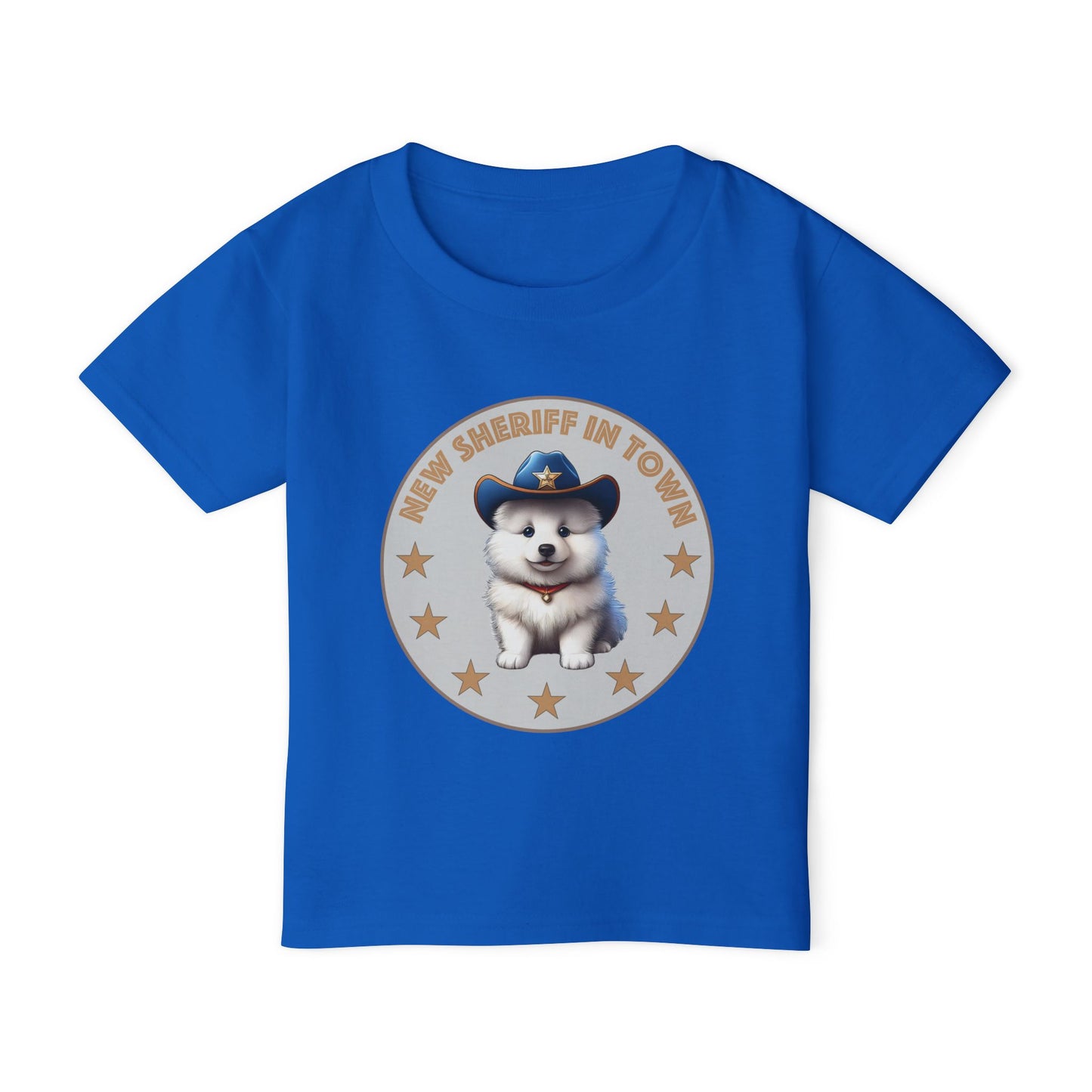 Toddler T-Shirt - New Sheriff In Town Samoyed Design