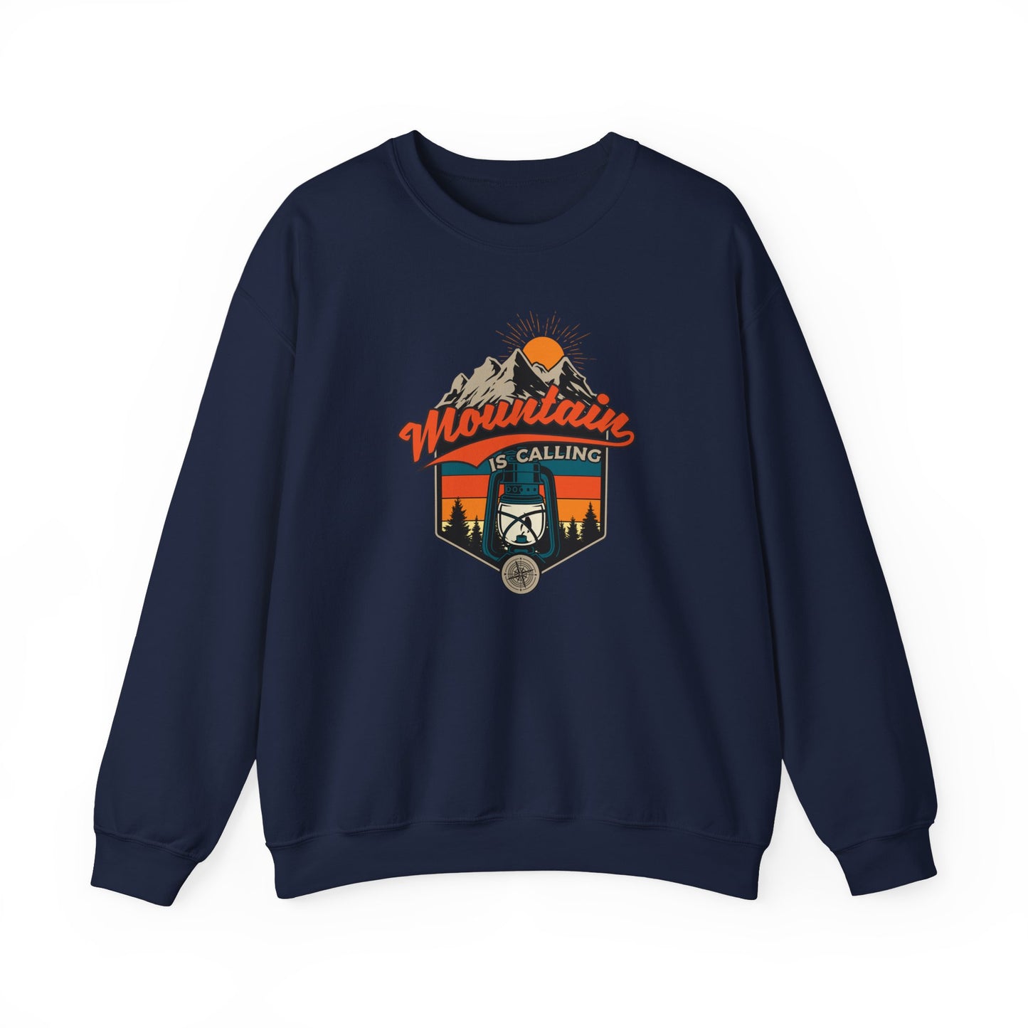 Adventure Awaits Mountain Graphic Crewneck Sweatshirt (CA)