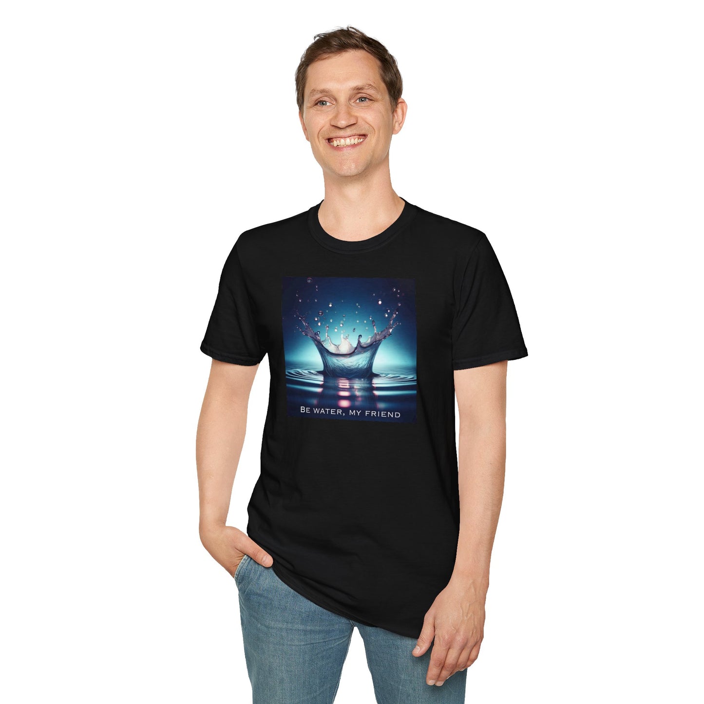 Bruce Lee Quote T-Shirt - 'Be Water, My Friend' (CA)
