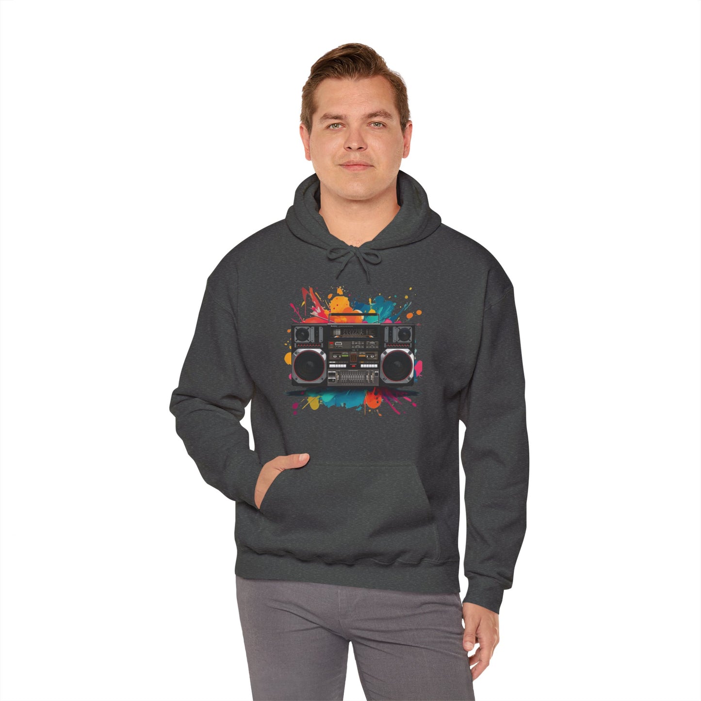 Retro 80's Boombox Hoodie (CA)