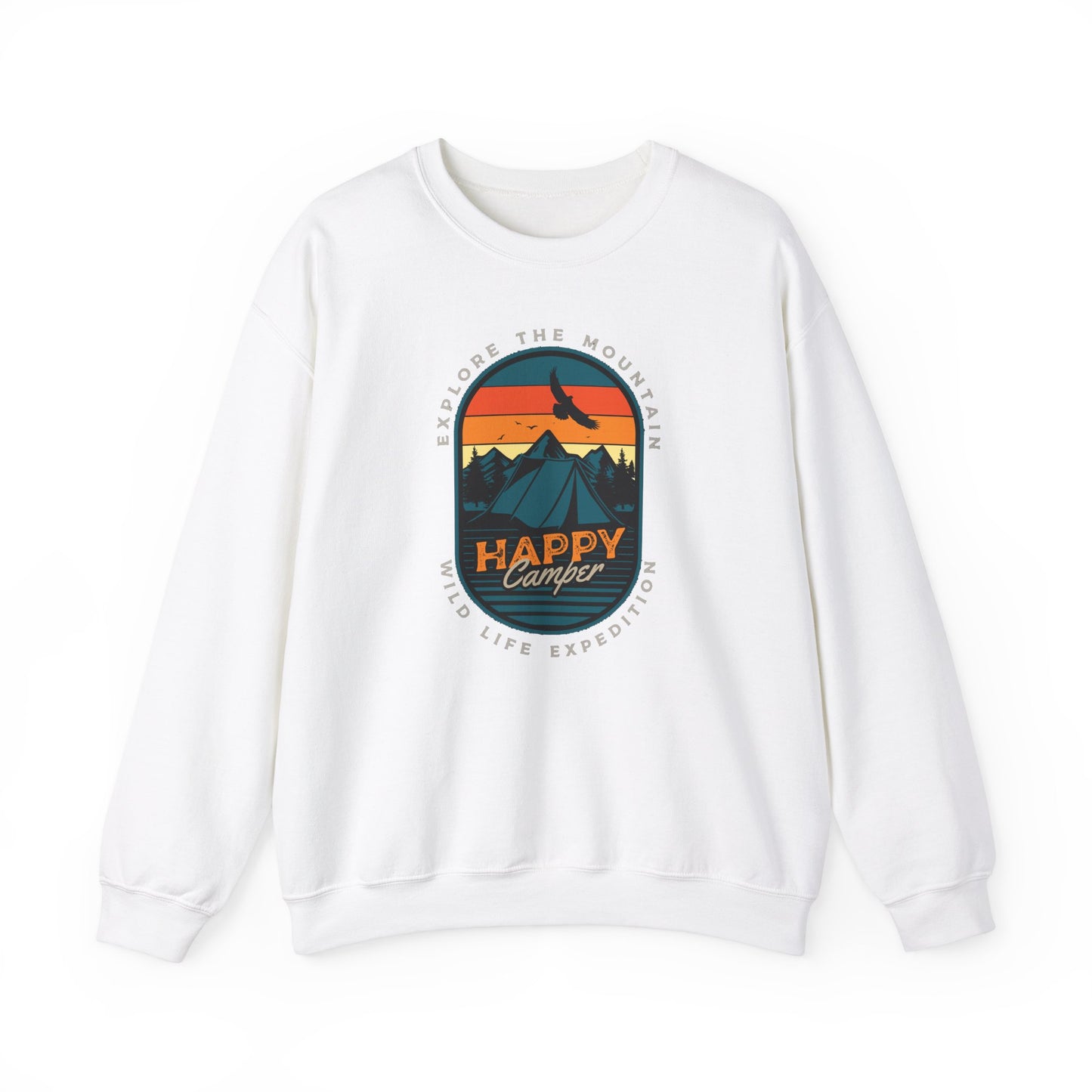 Happy Camper Explore the Mountain Crewneck Sweatshirt (CA)