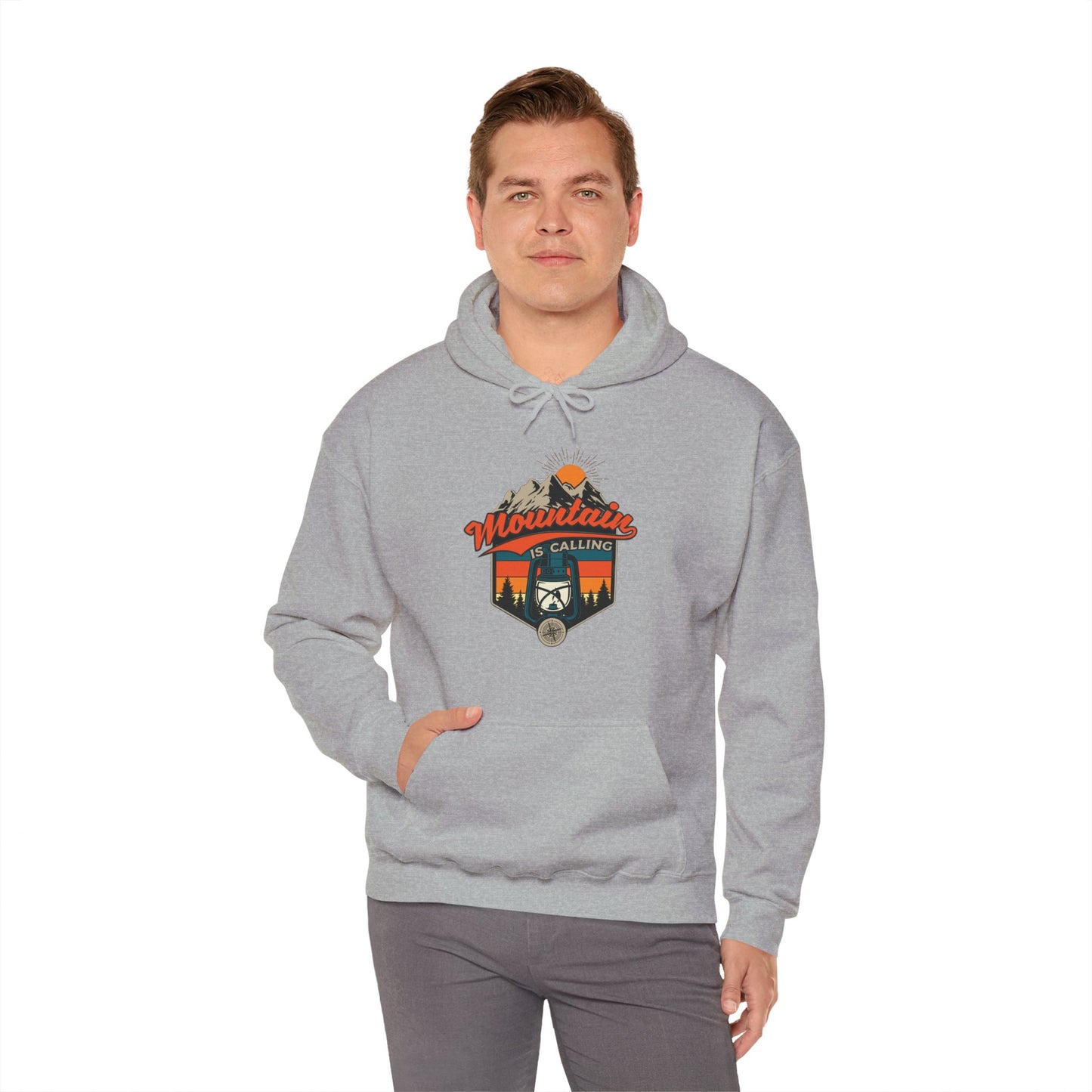 "Mountain is Calling" Hoodie for Nature Lovers (CA)