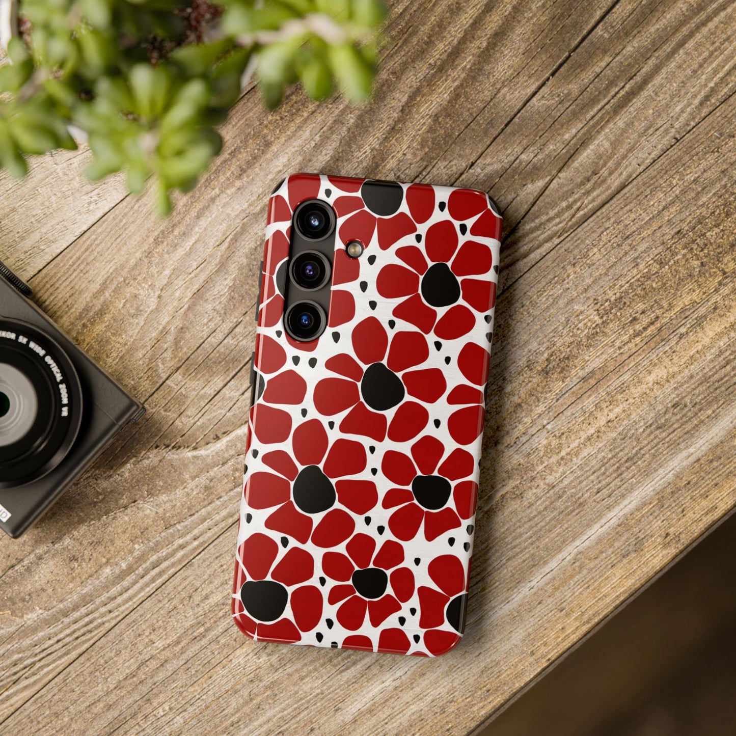 Retro Botanical Floral Pattern Fabric Design - Tough Phone Case