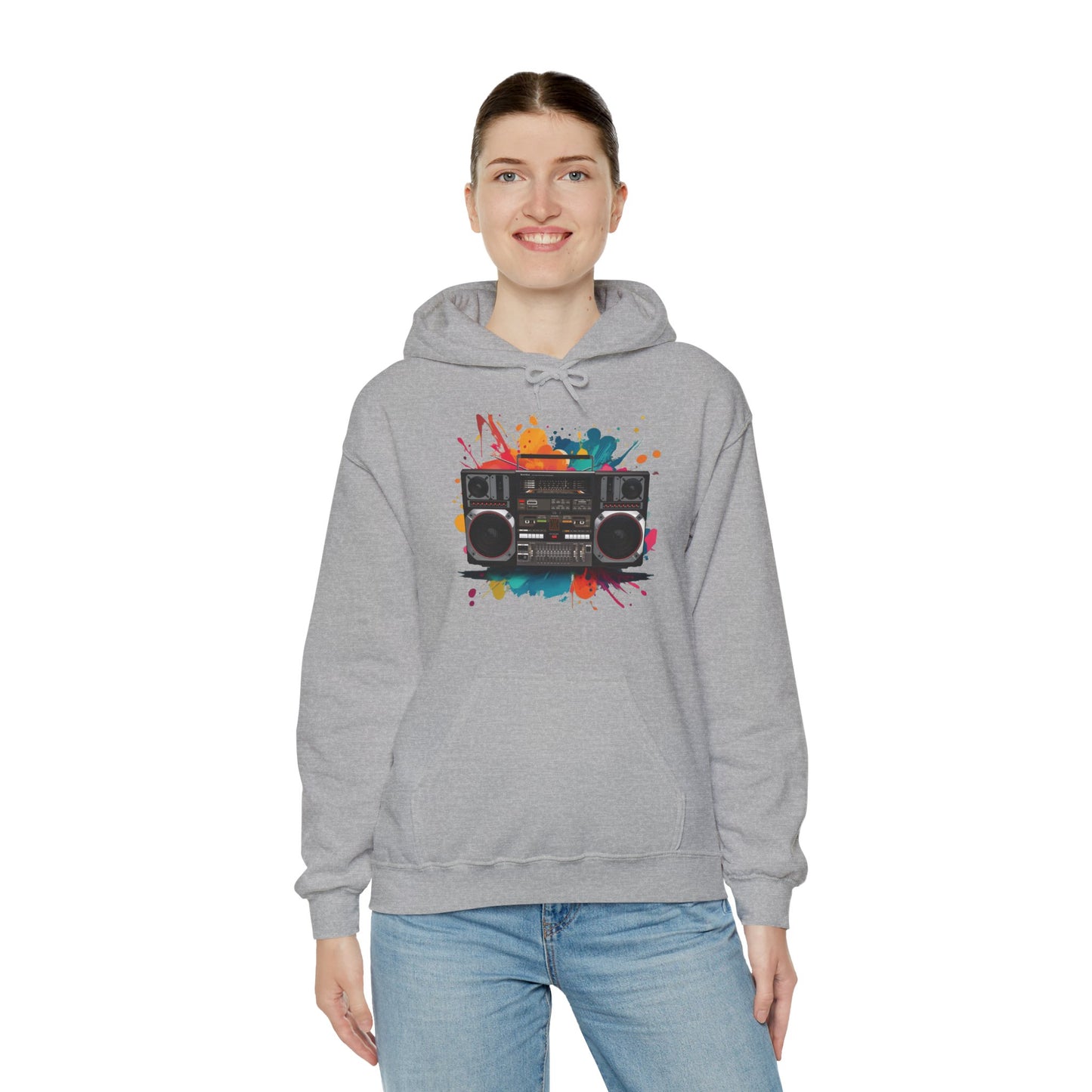 Retro 80's Boombox Hoodie (CA)