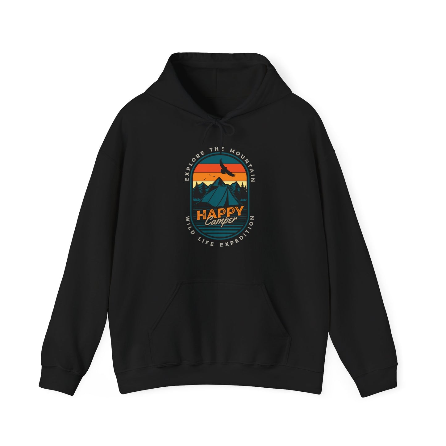 Happy Camper Mountain Expedition Design Hoodie (CA)