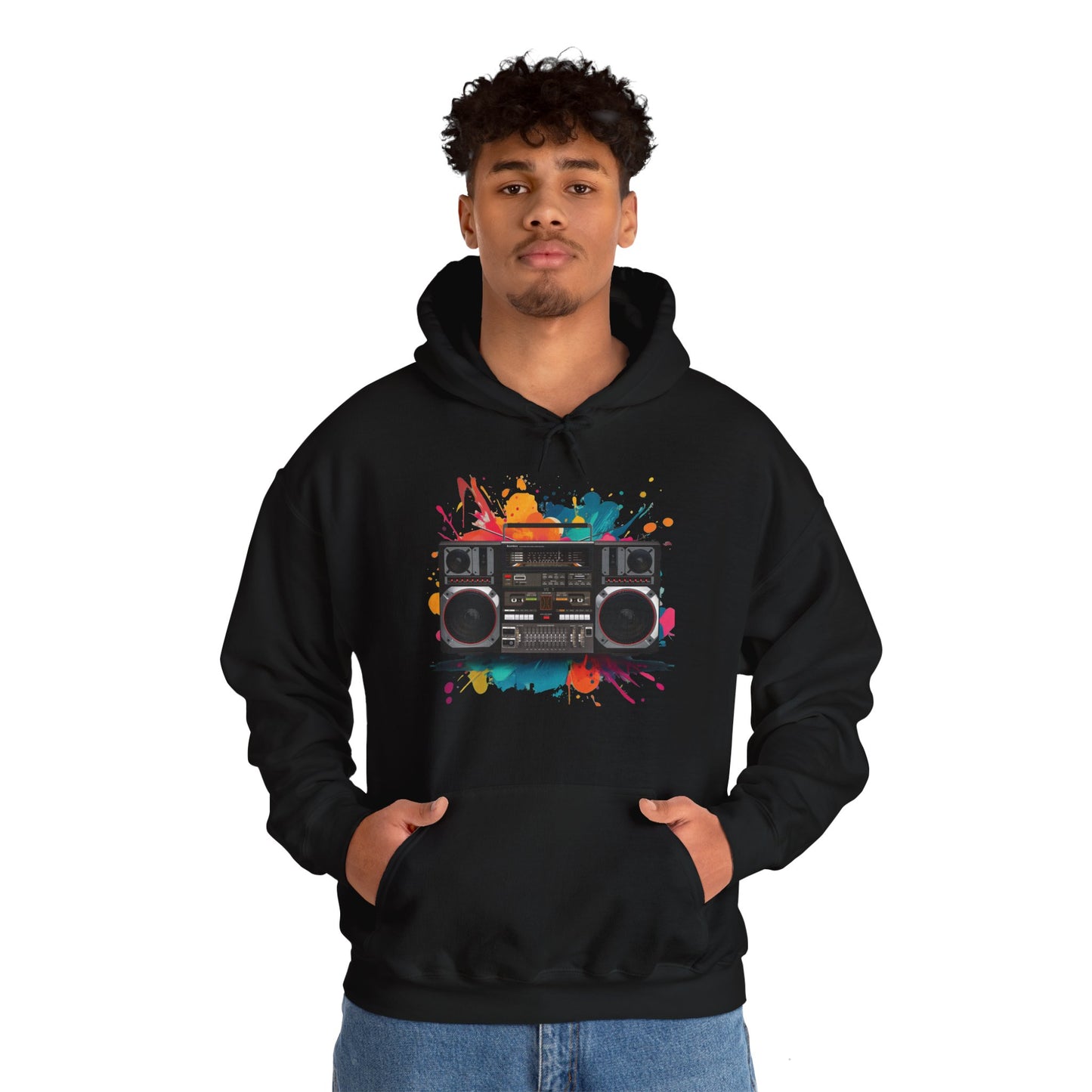 Retro 80's Boombox Hoodie (CA)
